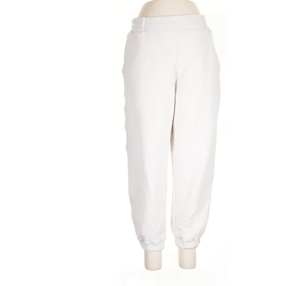 Lunya Restore Double Face Pima Cotton Lounge Jogger Pants White Size L